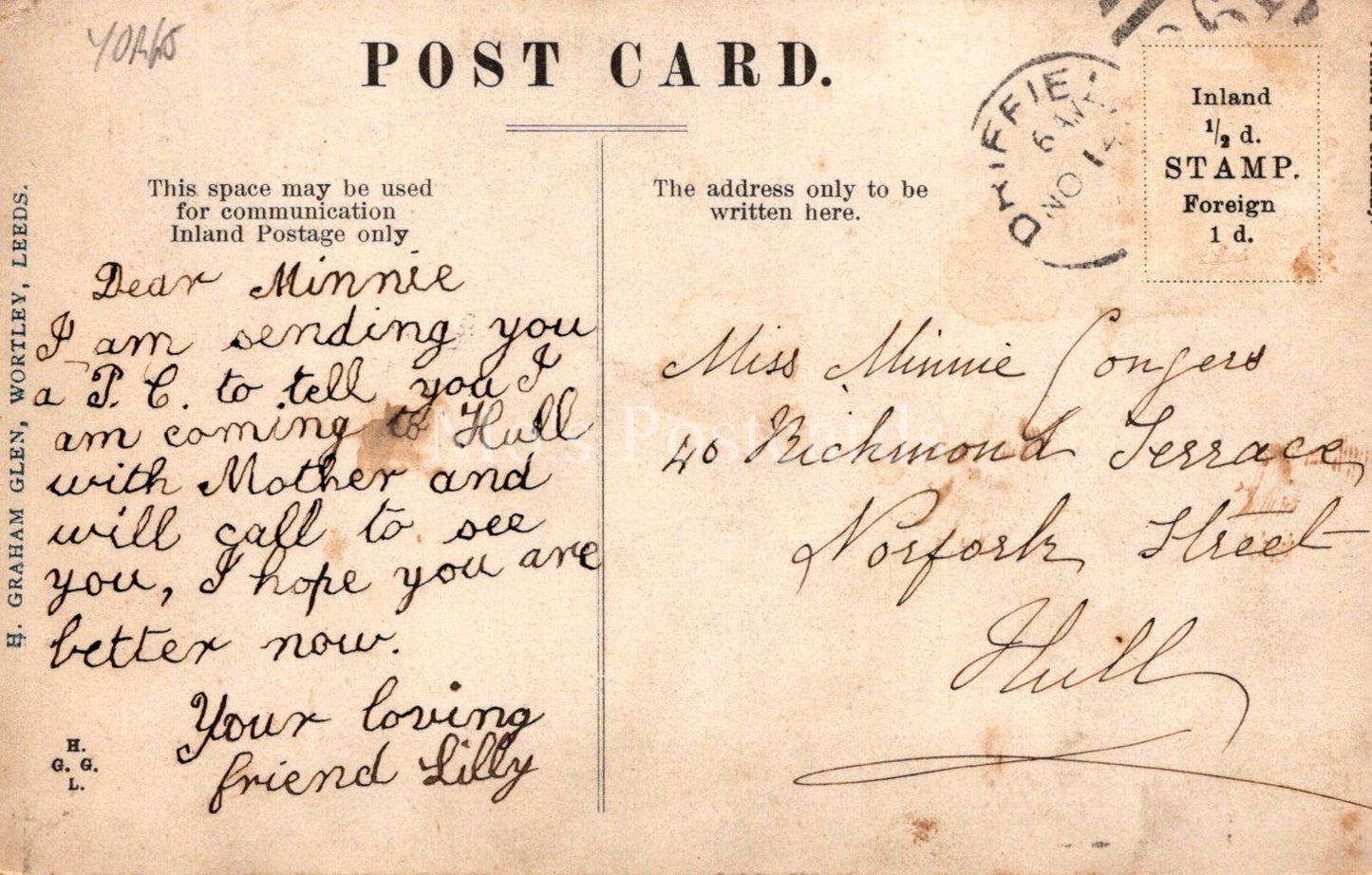Yorkshire Postcard - Kings Mill, Driffield, East Riding of Yorkshire  XT978