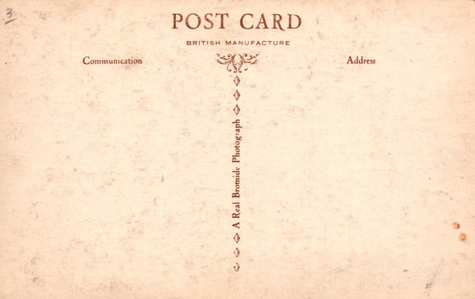 Vintage postcard with text on a textured beige background