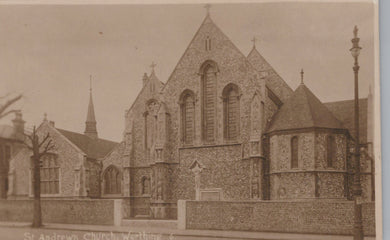 Sussex Postcard - St Andrew's Church, Worthing   SW19739