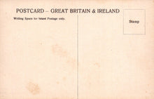 Load image into Gallery viewer, Vintage postcard from Great Britain &amp; Ireland with stamp area and writing space.
