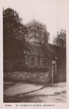 Load image into Gallery viewer, Vintage black and white photograph of St. Clement&#39;s Church in Sandwich
