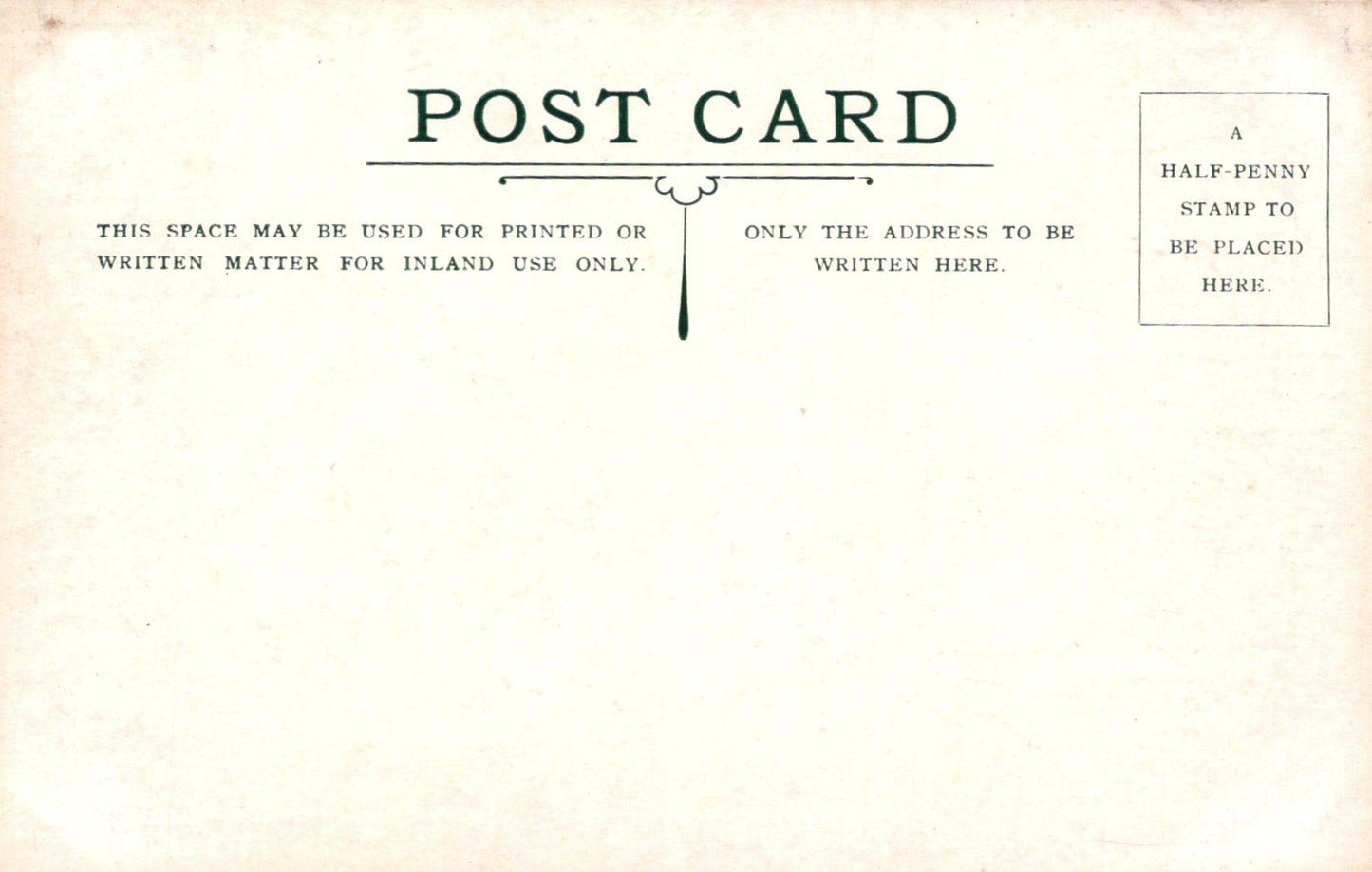 Vintage-style postcard with typographic design and text
