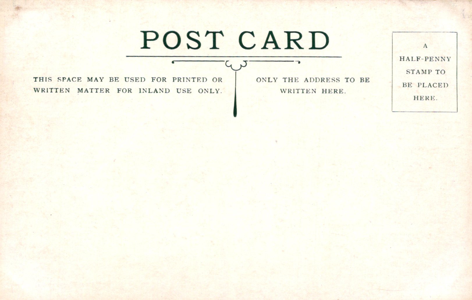 Vintage-style postcard with typographic design and text