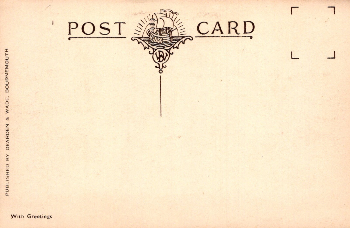 Vintage postcard with a decorative border and text