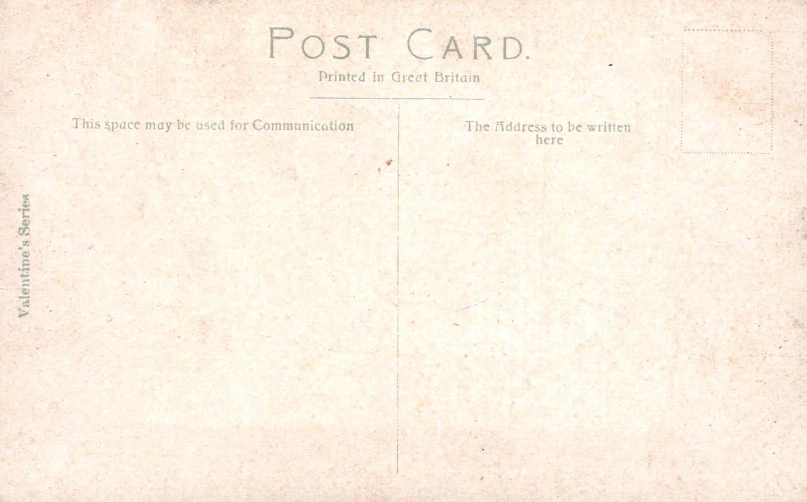 Vintage postcard with text and a textured background