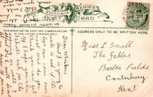 Load image into Gallery viewer, Vintage Victoria Post Card with text and stamp
