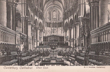 Load image into Gallery viewer, Vintage black and white photograph of Canterbury Cathedral&#39;s Choir East
