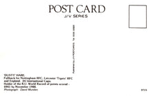 Load image into Gallery viewer, Back of a postcard with text and a rectangular area for a photograph on a white background

