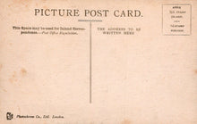 Load image into Gallery viewer, Vintage picture postcard with text and stamps on a beige background

