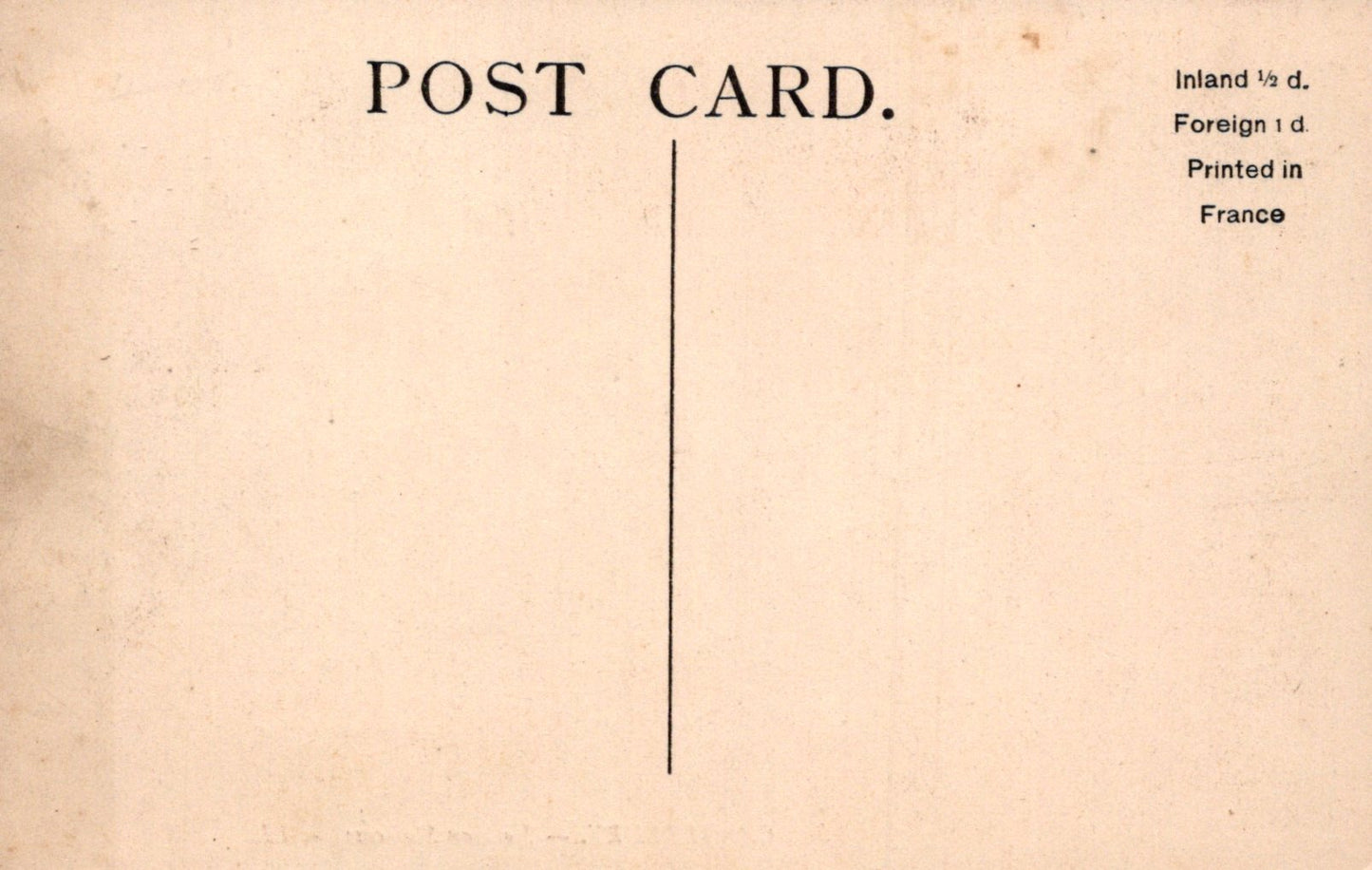 Vintage postcard with text indicating it is from France