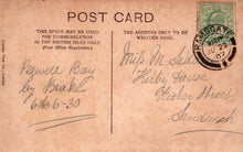 Load image into Gallery viewer, Vintage postcard with handwritten text and a stamp, featuring the address &#39;Sandwich&#39;.
