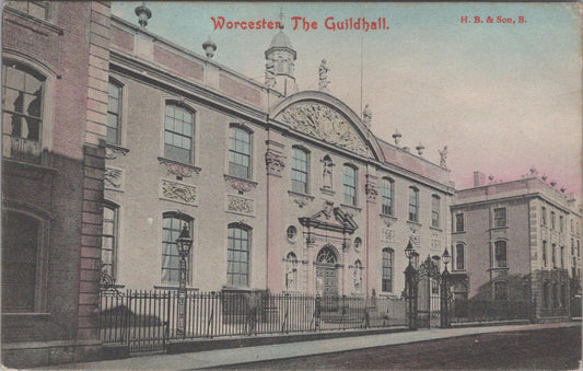 Worcestershire Postcard - Worcester, The Guildhall  XT193