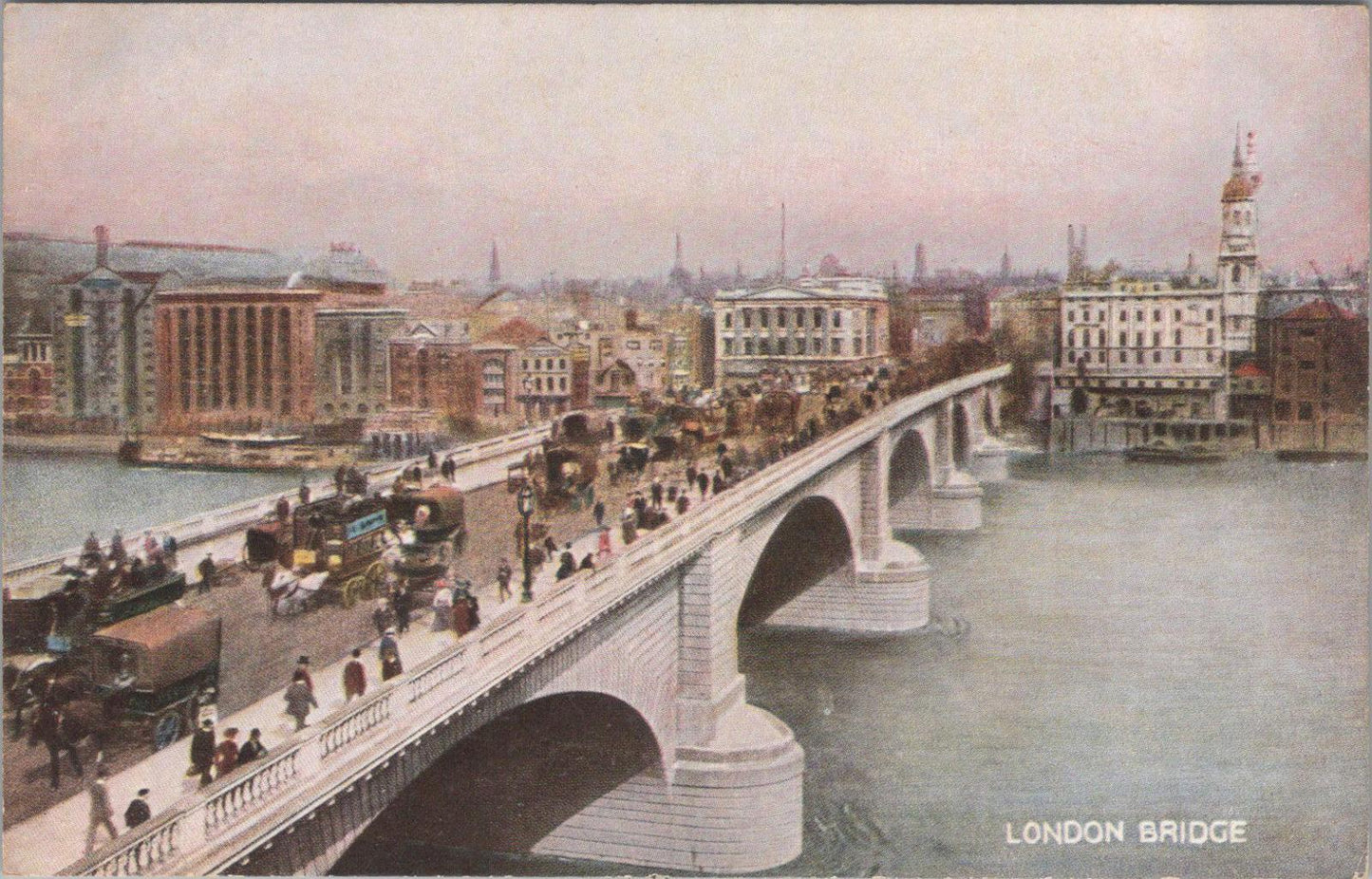 London Postcard - London Bridge and The River Thames   XT216
