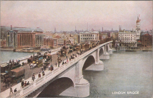 London Postcard - London Bridge and The River Thames   XT216