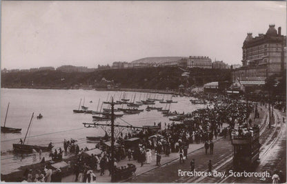 Yorkshire Postcard - Foreshore and Bay, Scarborough  XT222
