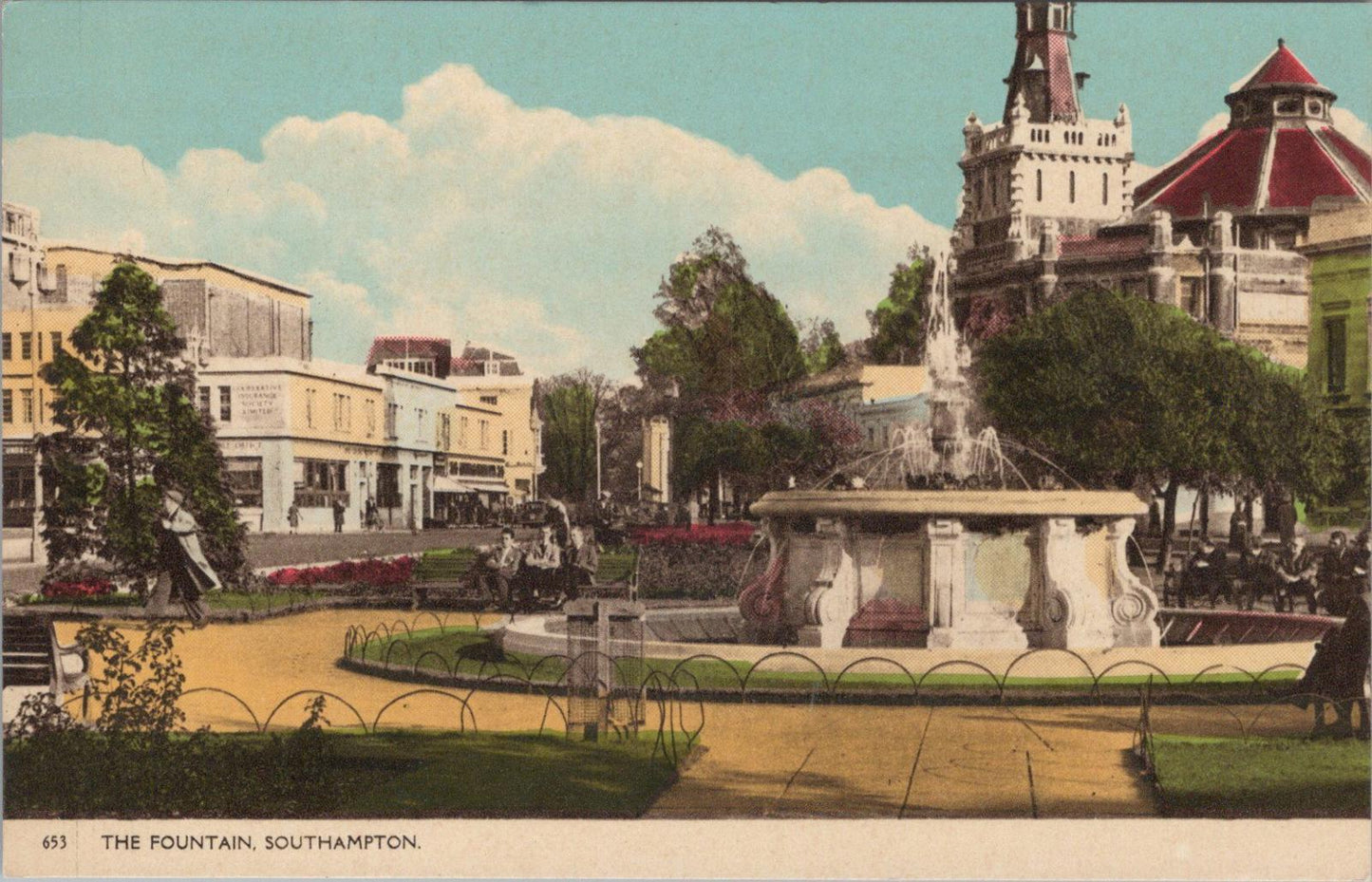 Hampshire Postcard - The Fountain, Southampton  XT333