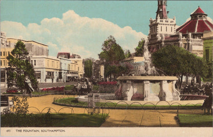 Hampshire Postcard - The Fountain, Southampton  XT333