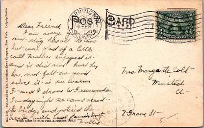America Postcard - Library, Torrington, Connecticut   XT337