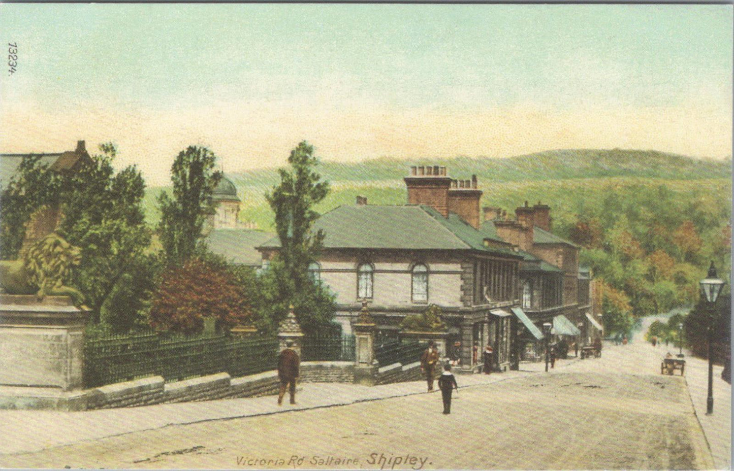 Yorkshire Postcard - Victoria Road, Saltaire, Shipley (Repro)   XT347