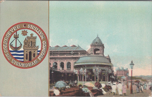 Yorkshire Postcard - Scarborough, The Spa Promenade and Bandstand  XT943