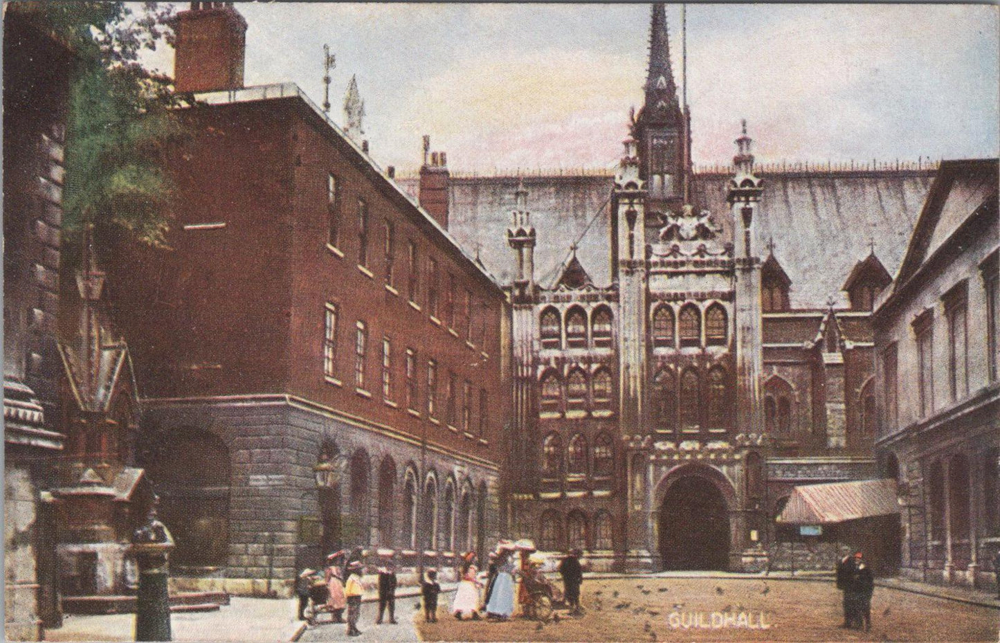 London Postcard - The Guildhall, Historic Town Hall of the City of London  XT950