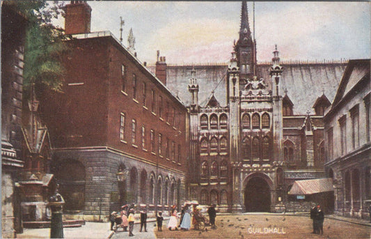 London Postcard - The Guildhall, Historic Town Hall of the City of London  XT950
