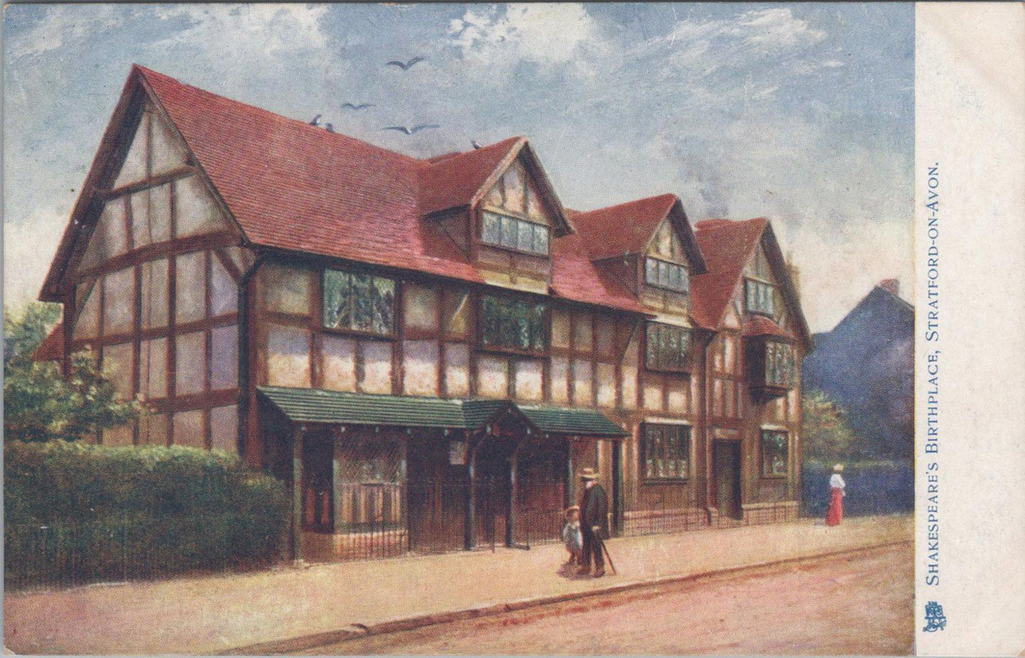 Warwickshire Postcard - Shakespeare's Birthplace, Stratford-on-Avon  XT952