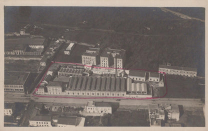 Unknown Location Postcard: Aerial View of a Factory. Possibly European XT2156