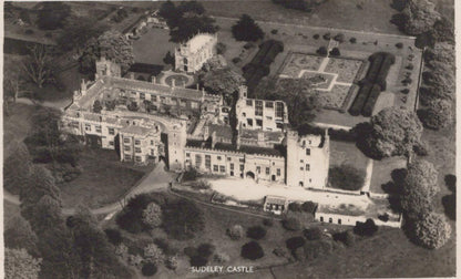 Gloucestershire Postcard: Aerial View of Sudeley Castle Winchcombe
