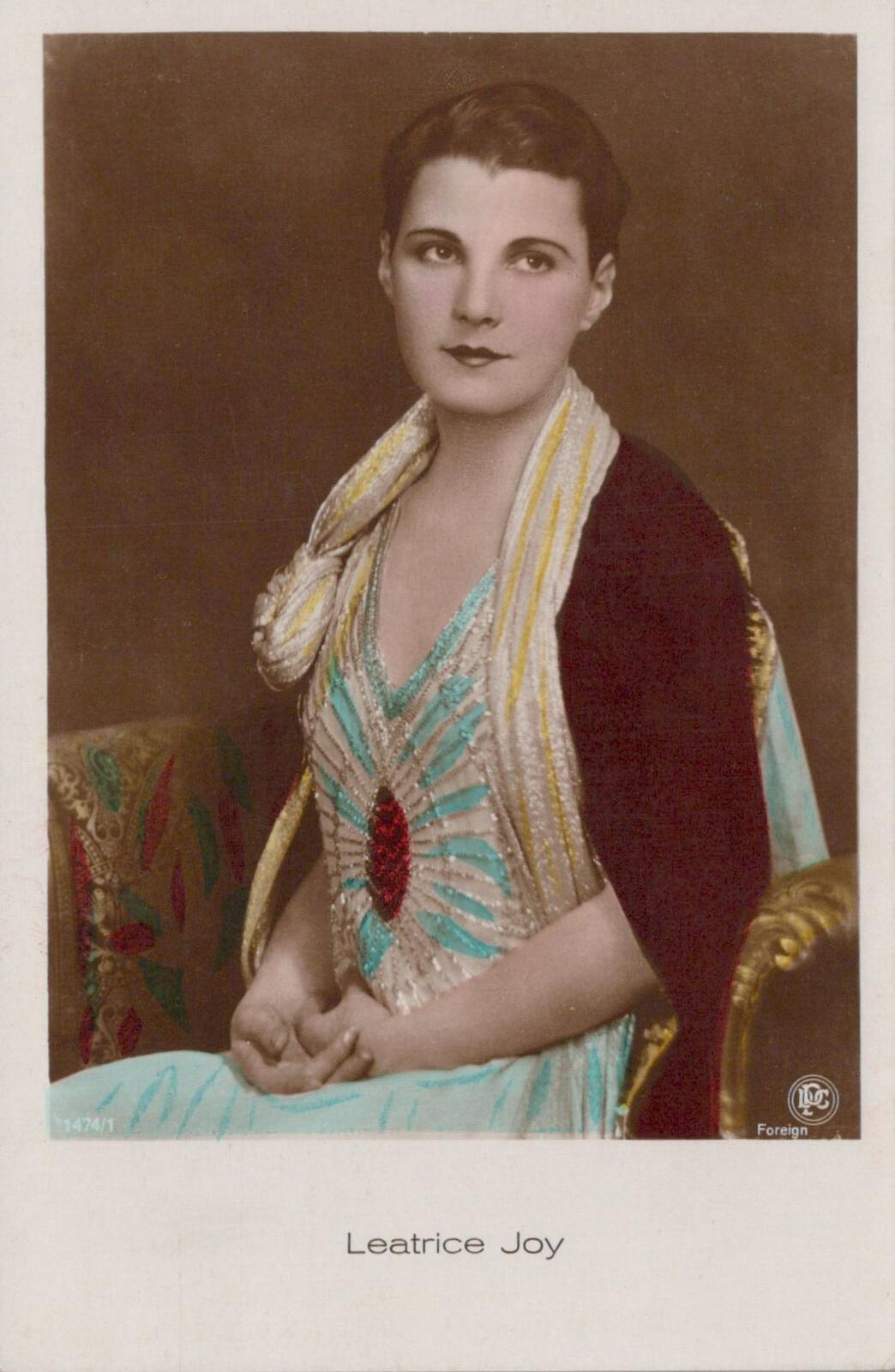 Cinema Postcard: Leatrice Joy Silent Film Star Portrait Art Deco Fashion XT2169