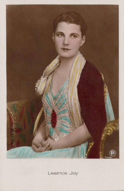 Cinema Postcard: Leatrice Joy Silent Film Star Portrait Art Deco Fashion XT2169