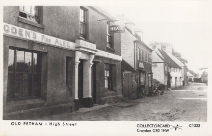 Kent Postcard: Old Petham High Street Dukes Head Pub Ogden's Fine Ales  XT2175