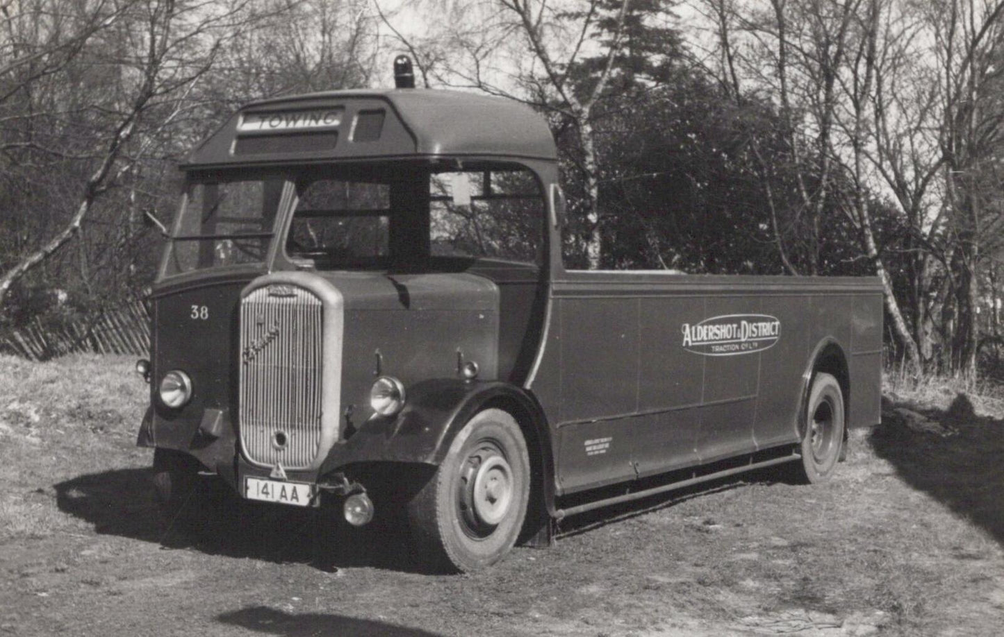Transport Postcard: Aldershot & District Traction Co Ltd Towing Vehicle XT2186