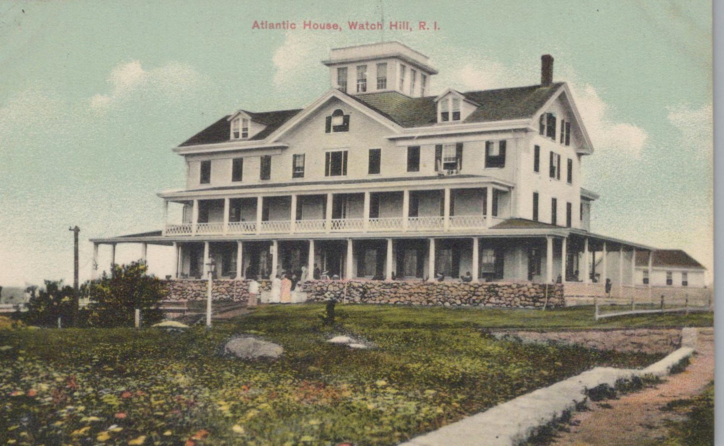 America Postcard - Atlantic House Watch Hill, Rhode Island XT1233