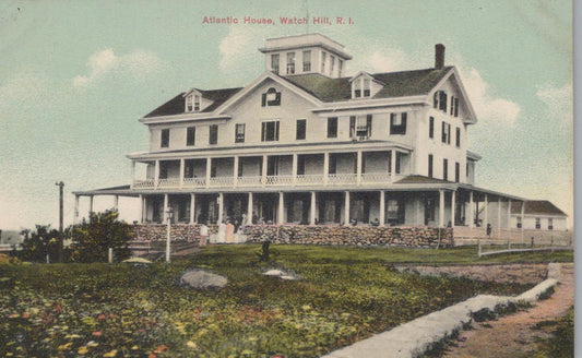 America Postcard - Atlantic House Watch Hill, Rhode Island XT1233