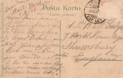Switzerland Postcard - Swiss Esperanto Society, Heraldic, Heraldry XT1237