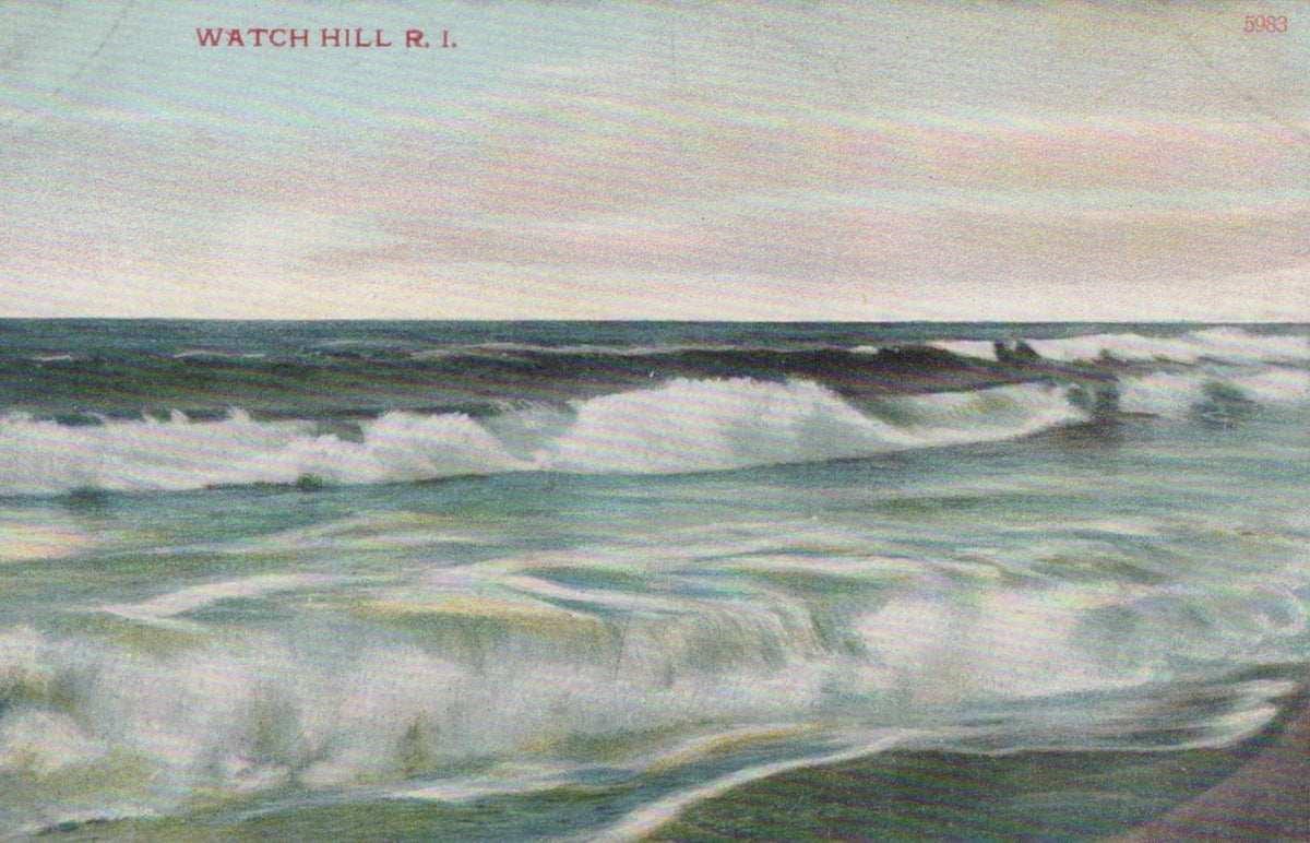 America Postcard - Watch, Hill, Rhode Island, Surf and Waves XT1242