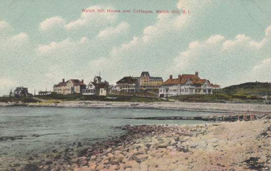 USA Postcard: Watch Hill House and Cottages Rhode Island  XT2136