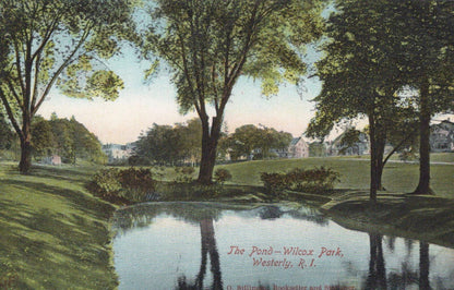 USA Postcard: The Pond Wilcox Park Westerly Rhode Island   XT2140