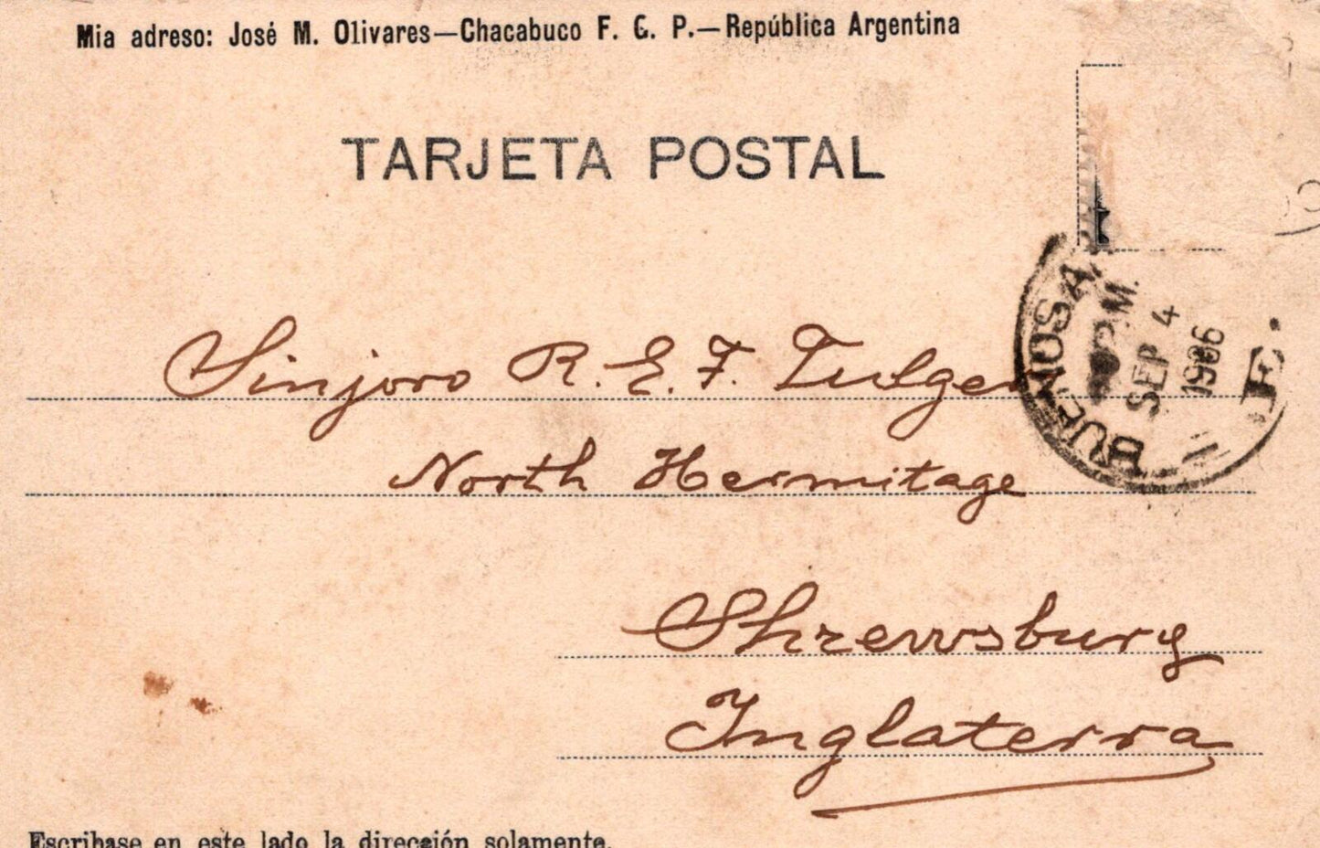 Argentina Postcard: Buenos Aires Colegio Inglés School Street Scene XT2144