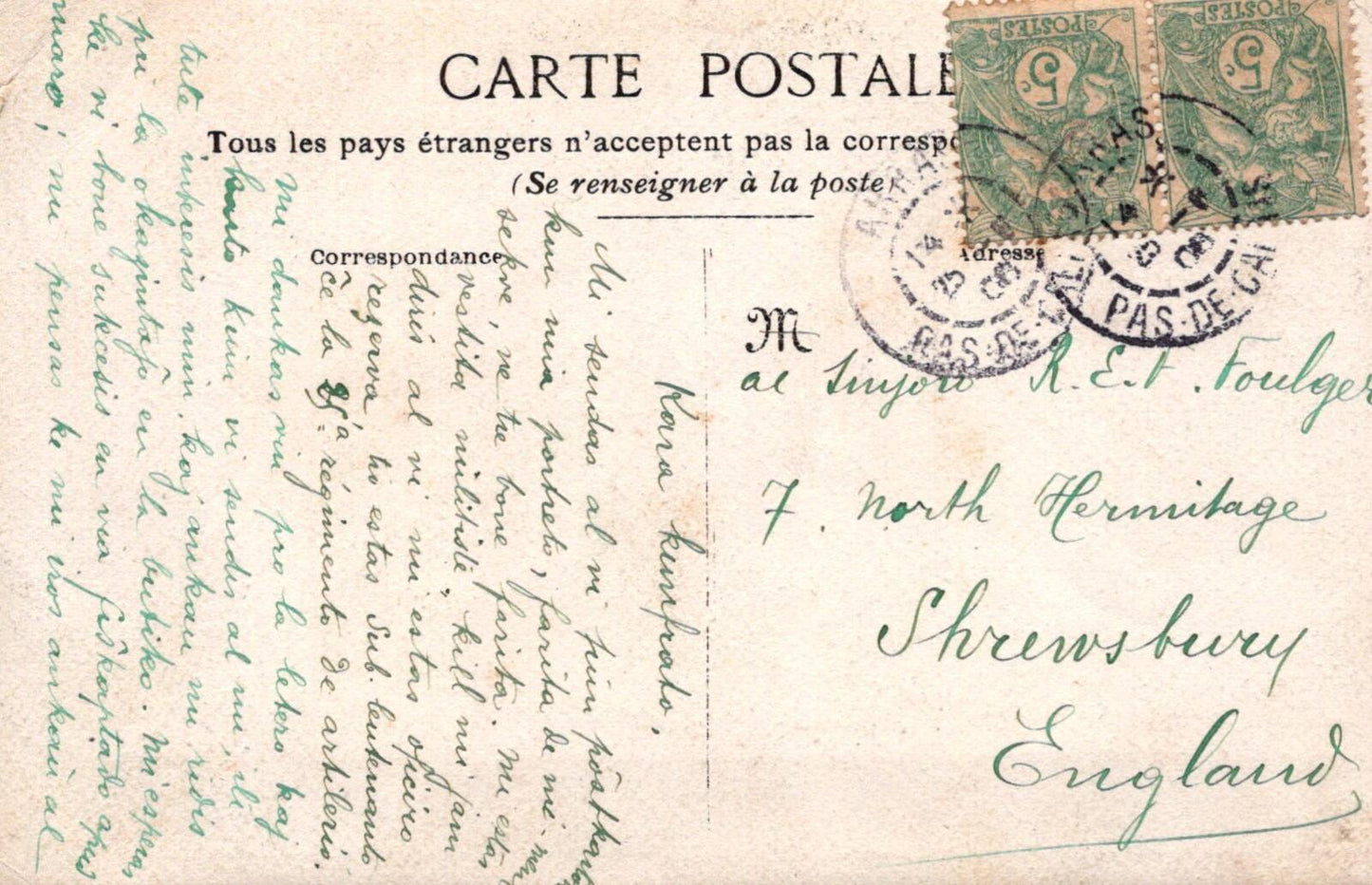 Military Postcard: Portrait of a Soldier in Uniform Kepi Hat French Army XT2146