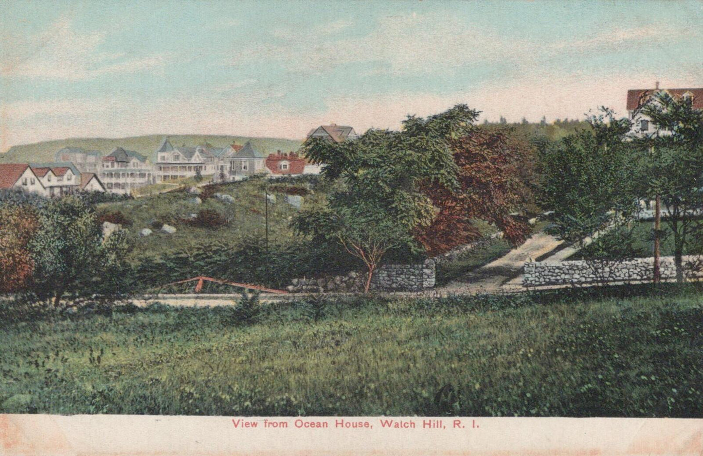 USA Postcard: View from Ocean House Watch Hill Rhode Island   XT2152