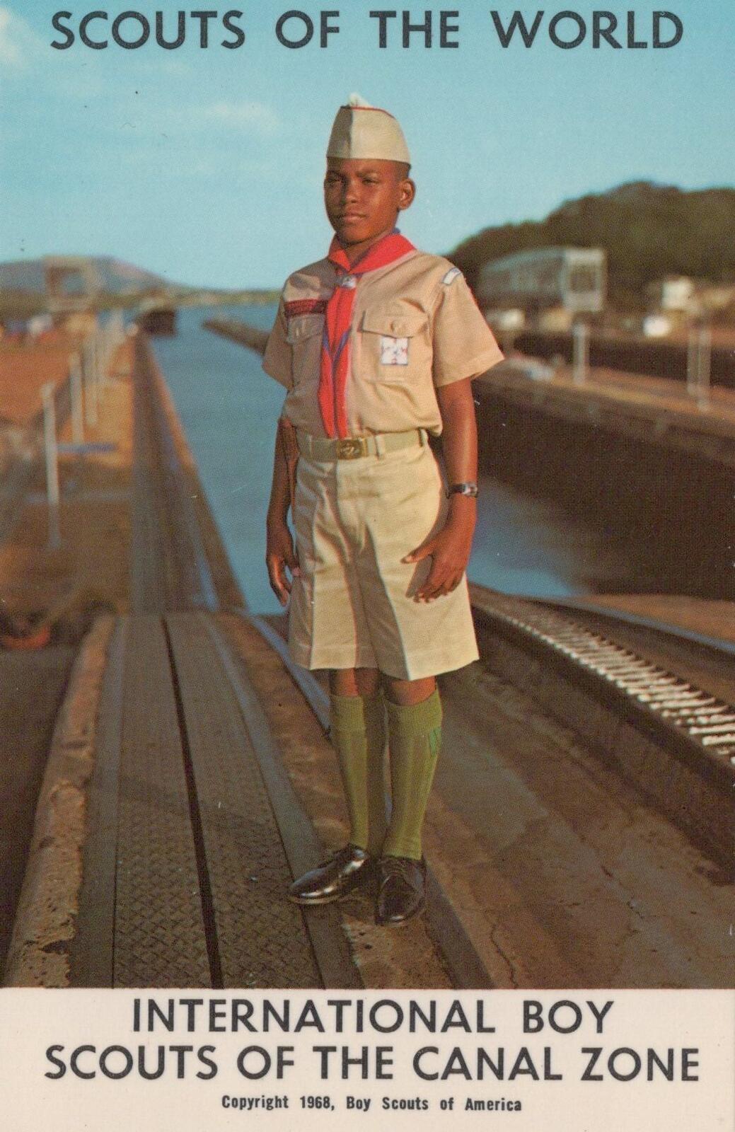 Scouting Postcard: International Boy Scouts of the Canal Zone Uniform  XT2153