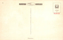 Load image into Gallery viewer, Vintage-style postcard with text and logos on a beige background
