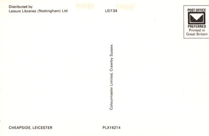 Back of a letter with printed text and a Post Office logo