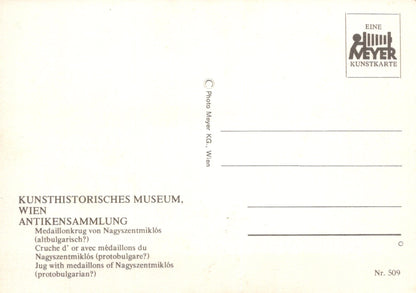 Museum Postcard - Jug With Medallions of Nagyszentmiklos VT581