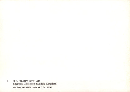 Museum Postcard - Funerary Stelae, Egyptian Collection VT582