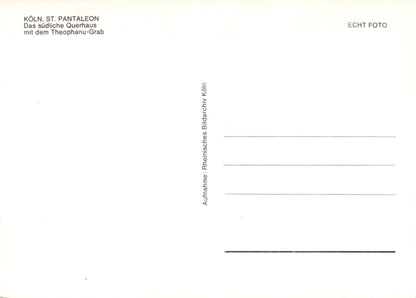 Germany Postcard - Church of Saint Pantaleon, Cologne  VT583