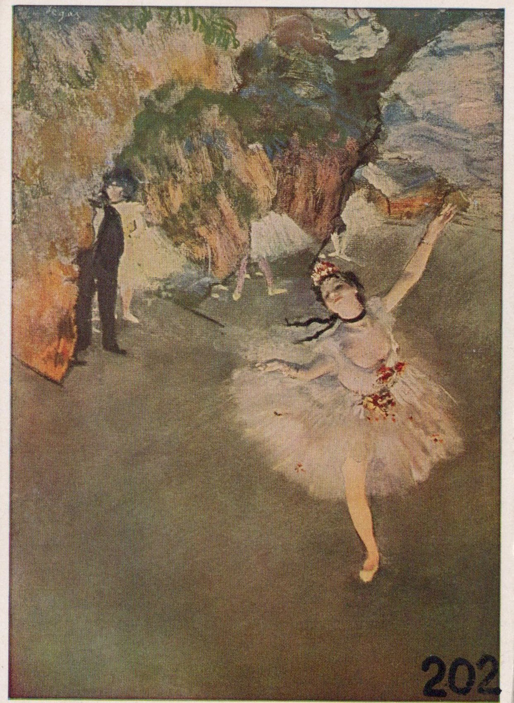 Art Postcard - Edgar Degas, Tanzerin, Ballet Dancer, Danseuse VT601