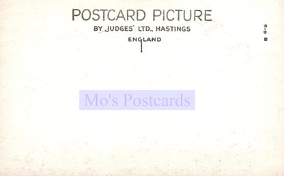 Vintage-style postcard with 'Mo's Postcards' branding on a textured background